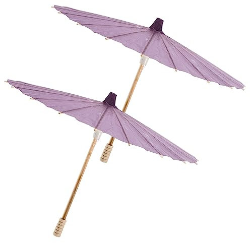 CANIGHT Elegant Diy Paper Umbrellas 2pcs Blank Oil Paper Umbrellas for Wedding Decor Boys and Girls