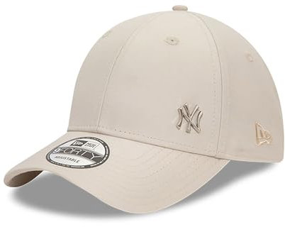 New Era MLB New York Yankees Baseball Cap 9Forty verstellbare Kappe gebogener Schirm NY Teamlogo beige - One-Size