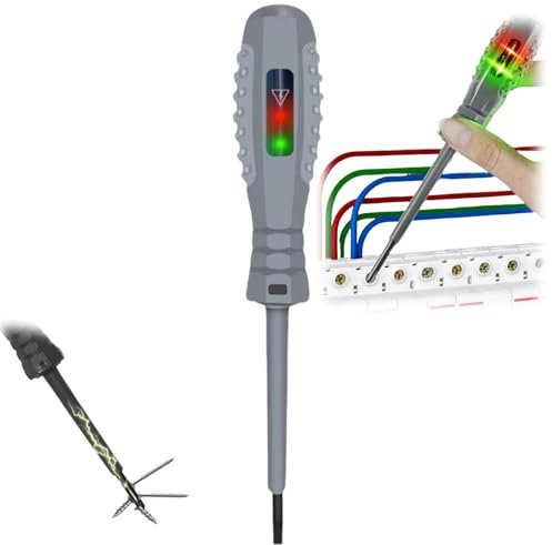 2-in-1 High-Torque Magnetic Screwdriver with Electric Voltage Tester - Portable Flathead Detector Pen