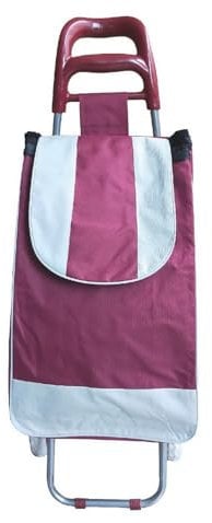 Michelino 38 L Einkaufswagen Trolley fahrbare Einkaufstasche Einkaufstrolley (Bordeaux)