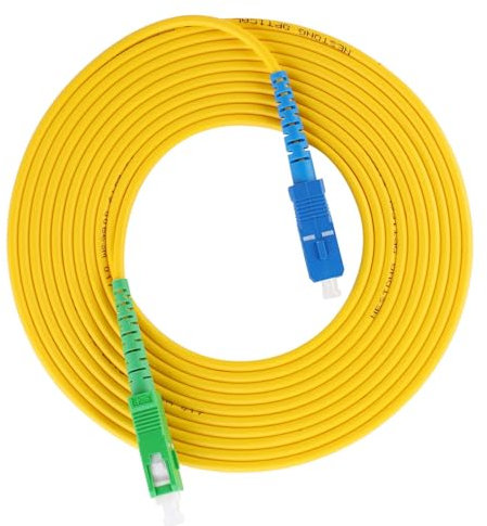 Fiber Jumper, 20m Single Mode Optical Fiber Patch Cord Cable Singlemode Jumper, Terminals with PVC Material for SC/-SC/UPC