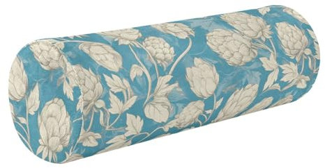 Bayerisches personalisiertes Abzeichen, eleganter dekorativer Nackenrollen-Kissenbezug mit Reißverschluss, zylinderförmig, Nackenkissen, Rückenkissen, runder Nackenrollenbezug mit Reißverschluss