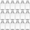 Lot de 60 bouteilles de désinfectant pour les mains octogonales vides de 60 ml avec bouchon à rabat – Plastique transparent, étanche, parfait pour les voyages, le bureau et un usage personnel