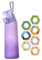 Scented Water Bottle, 650ml, with 7 Flavour Pods, BPA-Free, Leakproof Sports Bottle, Multiple Colours (Purple)