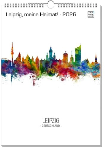 artboxONE Kalender 2026 Leipzig, meine Heimat! Wandkalender A3 2026 Städte