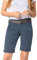 FRESH MADE Damen Bermuda-Shorts im Chino Style mit Gürtel Middle-Blue S