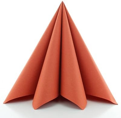 Sovie HORECA Servietten in TERRAKOTTA aus Linclass Airlaid, stoffähnliche Einwegservietten ideal für Hochzeit & Partys, 40 x 40 cm, 50 stück