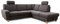 Cavadore Ecksofa Wisconsin mit Vorziehsitz / Eckcouch mit Federkern in Lederoptik / Inkl. 2 Kopfstützen + Bettkasten / Landhausstil / Holzfüße in Buche / Mikrofaser / 248 x 88 x 218 cm / Dunkelgrau