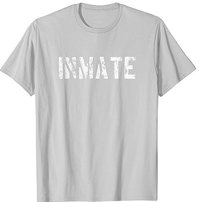 Prisoner Shirt, Inmate TShirt & Prison Uniform Distressed T-Shirt