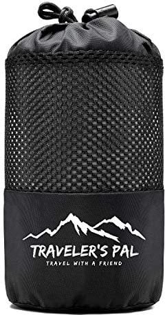 Traveler's Pal Hüttenschlafsack aus 100% Duraweave - Reiseschlafsack - Leichter und dünner Inlett Sommerschlafsack (Silbergrau)