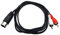 Qaoquda DIN 5 Pin to RCA Cable, 5ft/1.5m 5-Pin Din Male Plug to 2-RCA Male Audio Adapter Cable for Electrophonic Bang & Olufsen, Naim, Quad.Stereo Systems (DIN 5P M-2RCA M)