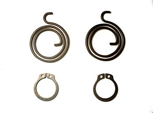 Set für Türgriff-Reparaturen: 2 Federn (2,25 Umdrehungen x 1,8 mm Dicke) und 2 Sicherungsringe (13,7 mm), ein Set (2 Federn und 2 Sicherungsringe)