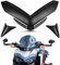 PSLER® Copri Naso Carenatura Anteriore Moto per Z900 2017-2019 (Nero)