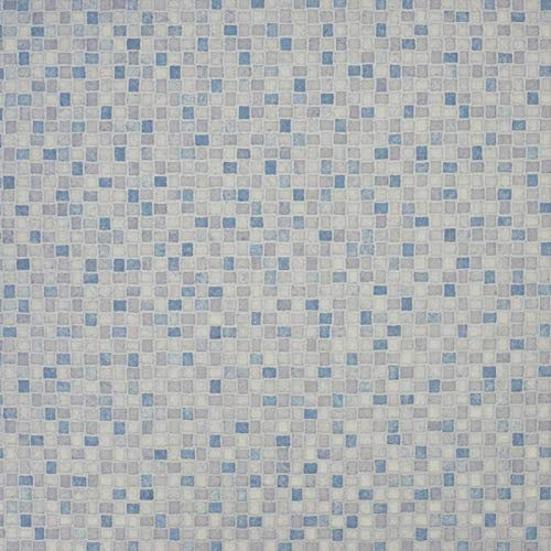 247Floors Mosaic Pattern Magic Vinyl Flooring 2.8mm Realistic Foam Backed Slip Resistant Lino (2m x 2m / 6ft 6 x 6ft 6, Blue Mosaic Tiles)