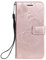 DENDICO Coque pour Galaxy S10e, Papillon Imprimé PU en Cuir Coque Magnétique Portefeuille TPU Étui Housse pour Samsung Galaxy S10e - Or Rose