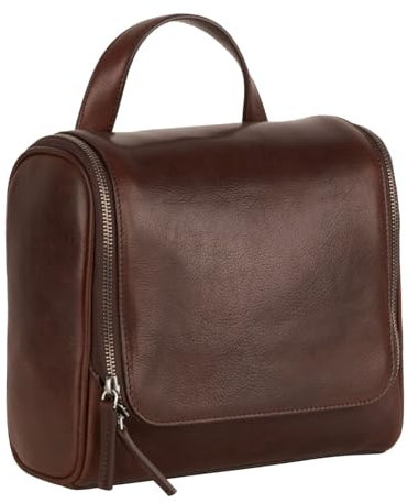 LEONHARD HEYDEN Roma Washbag Brown