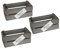 UNUS Kiste Holz rechteckig mit Kunststoffeinsatz grau washed Blumenkiste 3er Set