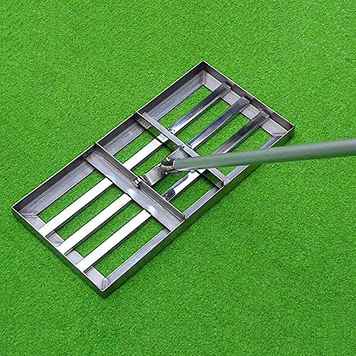 FZYE Levelawn, Rasen-Nivellier-Rechen, Golf-Garten-Rasen-Horizontal-Rasen, Hochleistungs-Rasen-Nivelliergerät mit großem Fassungsvermögen Golfausrüstung