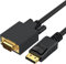 TB® Cable DisplayPort a VGA de 1,8 metros, cable DP a VGA, cable estándar DP macho a VGA macho