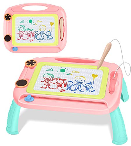 EUCOCO Toys for 1 2 3 Year Old Girls Gifts, Magnetic Drawing Board 1st Birthday Gifts for Girls Toys Age 1 2 3 Baby Educational Toy for 1 2 3 Year Old Girl Birthday Presents Toddler Learning Toy