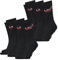 Levis Herren Socken Regular Cut 120SF SPRT LT 6er Pack Crew Sportsocken Baumwolle 35-38 39-42 43-46 Schwarz Weiß Blau Grau, Größe:35-38, Farbe:Black (003)
