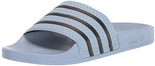 adidas Adilette, Sandali a Ciabatta Uomo, Blue Dawn Black Blue Dawn, 46 2/3 EU