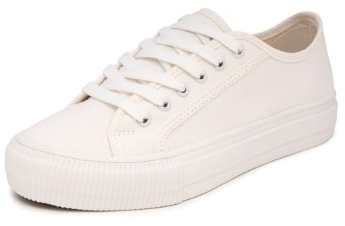 Nautica Damen Lace-Up Fashion Sneaker Casual, Belladawn White, 36.5 EU