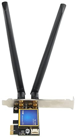 Zooke Scheda di Rete Wireless, Scheda WiFi PCIE Desktop Portatile 4.0 Compatta 2.4G 5G Dual Band