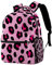 Zaino Leggero Classico Casual Daypack Rosa Leopard