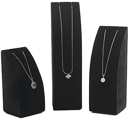 GagalU Schmuck-Organizer, 3-teilig, gebogen, Lange Kette, Halskette, Anhänger, Armband, Ständer, Einzelhandelsgeschäfte/Messen, Schaufenster, Schmuckhalter-Set, Exquisite dekora