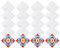 Geebuzz 20 Stück weiße Bandanas für Batikfärbung, DIY, Sublimation, blanko, Baumwoll-Bandana, einfarbig, Taschentücher, Stirnband, Kopfwickel, 55,9 x 55,9 cm (Medium, 20 Stück - Weiß)