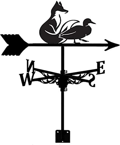 Kupfer-Wetterfahne, Garten-Wetterfahnen für Kuppel-Windrichtungsanzeiger im Freien, Garten, Hof, Windfahnen-Wetterhahn, einfach zu montieren