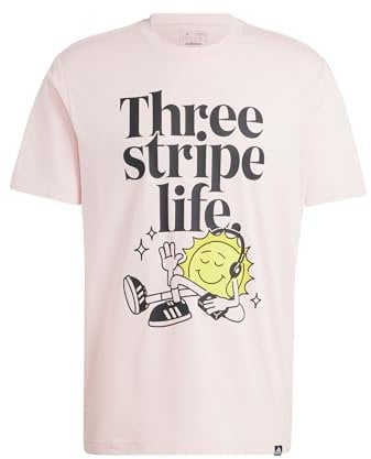 adidas Homme Positivity Graphic Tee, Sandy Pink F24, M