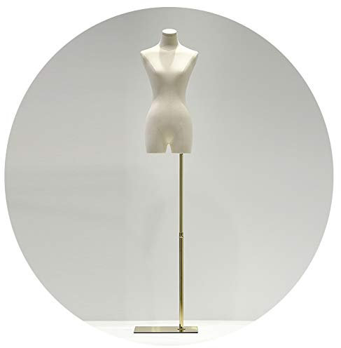 KKMNDE Schaufensterpuppen-Torso, quadratische Basis, höhenverstellbar, für Brautkleider, Kleidung, Bekleidungsgeschäft, Show, Nähdesign, Damen-Ausstellungsstand, 3 Sti