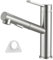 DAYONE Küchenarmatur mit Ausziehbarer Brause, SUS304 Edelstahl Hochdruck Wasserhahn Küche, Spültischarmatur mit 2 Strahlarten, 120° Drehbar Mischbatterie Küche für Küche, Gebürstetes
