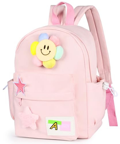 MOOKLIN ROAM Kinderrucksack mit Breite Schultergurte, Kindergartenrucksack 30 cm, Rosa Vorschulrucksack Schulrucksack für Schule Kita, Wanderrucksack für Kinder, Jungen und Mädchen