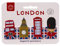 Magnetische Lesezeichen mit englischen Souvenirs – London – Bus, Big Ben, Telefonzelle und königliche Garde – 4 Stück