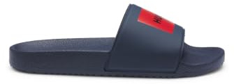HUGO Herren Timein slid Slides mit Logo auf dem Riemen Größe