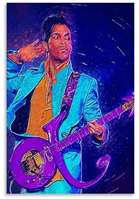 LaFegoude Singer Prince Art Poster Dekorative Malerei Leinwand Wandkunst Wohnzimmer Poster Schlafzimmer Malerei,Wandkunst Bilddruck Moderne Familienzimmer Dekor 12x18inch(30x45cm)