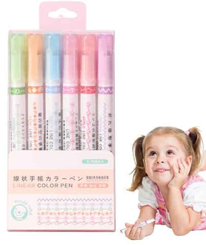 Curve Highlighter Pen, Shape Marker Highlighters, Curve Pens Set