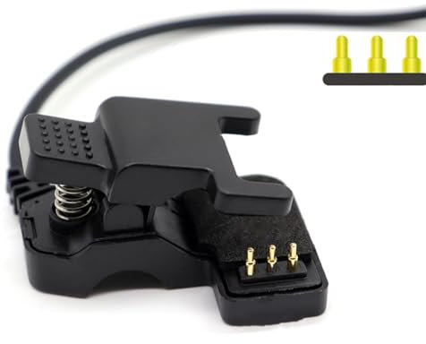 FackLOxc para Cargador Reloj Inteligente Cable Carga USB 3 Pin 3/4/7mm Clip para Alambre Cargador Brazalete Inteligente 2/3 Pines para TW6