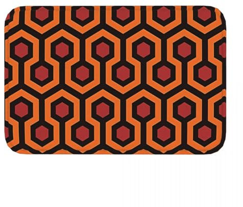 OOAHJEID Fußmatte für Badezimmer Horrorfilme Anti-Rutsch-Fußmatte Küchenmatte Redrum Mid Century Modern MCM Overlook Hotel Shining 237 Muster Balkonteppich