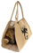 Domelo Jute Holztasche faltbar Brennholz Tragetasche mit Beschichtet, 20 kg belastbar nur für Kaminholz geeignet, Kaminholztasche, Holztransport Tasche als Kaminofen Zubehör für Drinnen und Draußen