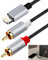 Câble RCA pour i-Phone Câble Light-ning vers RCA pour Phone 13/Pro/Pro Max/Mini/12/11/XS/X/8/7/pad Cable Auxiliaire Voiture i-Phone Adaptateur Audio pour Amplificateur de Puissance Cinéma Maison 1M