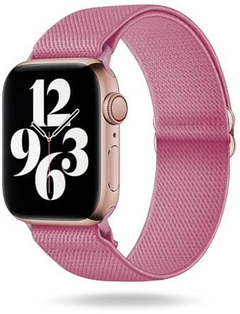 ONEFLOW Flex Loop Kompatibel mit Apple Armband Elastisch, Textil Stoff iWatch Armbänder Damen Herren Sport, Sportarmband Nylon Ersatz Watch Band Flexibel