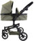 Bandits & Angels Puppenwagen Grün Modern Angel 2in1 Retro Grün ab 3 Jahren – Puppenbuggy – Für Mädchen – Verstellbarer Schieber 48-81 cm – Komplett zusammenklappbar – Mit Einkaufskorb