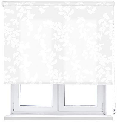 VIEWTEX Seitenzugrollo lichtdurchlässig Polar Weiss 105 X 190 cm 5 Jahre Garantie