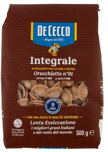 Pasta De Cecco Orecchiette integrali 91 Vollkorn italienisch Nudeln 500 g