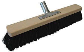 Escoba de crin pura con soporte para mango (5 unidades, 60 cm)