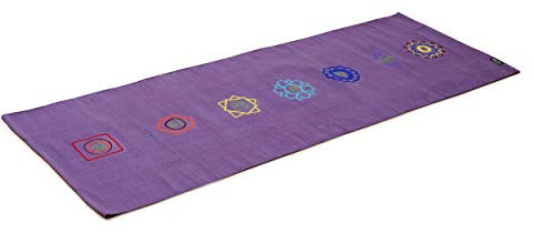 Yogishop Yogateppich Cotton Rug - Chakra 192 x 72 x 0.3 cm, violett
